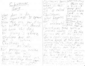 Ashley’s Christmas Writings